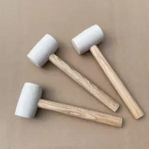 [RIZPICK]고무망치 목공용 타일 셀프 작업용 흰색 망치