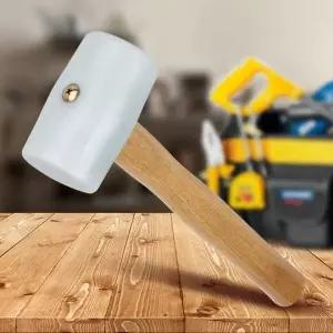 [RIZPICK]고무망치 백색 중형 다용도 수공구 작업용 망치