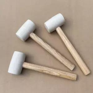 [RIZPICK]고무망치 타일 목공용 흰색 작업용 망치