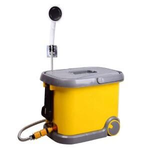 휴대용 야외 샤워기 워터백 난방 전동 기능 차박용 펌프 캠핑