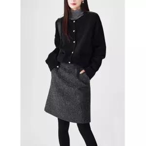 스커트 모직 겨울 도톰한 정장 여성패션 럭셔리 DL4