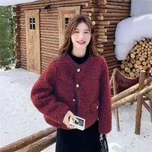 여자 라이크 모피코트 스웨이드 코트 일체형 퍼 1PICK1