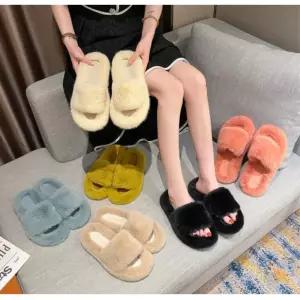 발편한 여성 겨울슬리퍼 밍크털 실내화 출퇴근 여자 귀여운 경량