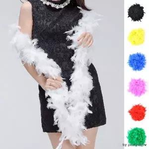 깃털목도리 할로윈 의상 파티 무대 소품 장기자랑 행사용