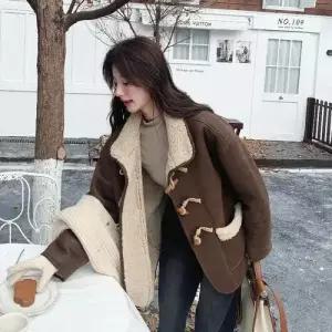 여친 페이크 코트 재킷 가죽 퍼 일체형 1PICK1