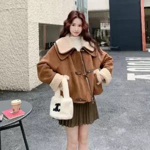 여자 페이크 가죽 자켓 코트 퍼 일체형 1PICK1