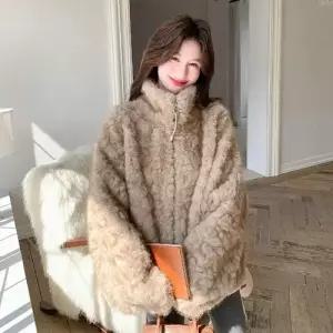 여자 페이크 가죽 자켓 코트 퍼 일체형 1PICK1