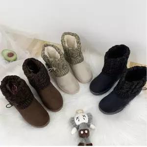 겨울 패션신발 중년여성 포근한 미들 털부츠 착용감 숏워커 슈즈