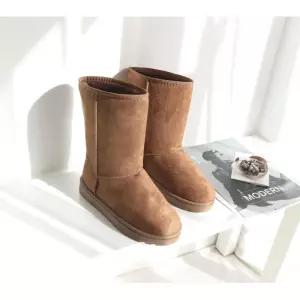 가벼운 여성 겨울신발 털부츠 방한워커 경량 심플 기모안감 방수