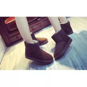 빅사이즈 편한 부츠 겨울 숏워커 털안감 엣지 디자인 방수 눈