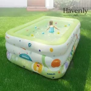 헤이븐리 원터치 물놀이 오션 4.6m 3층 접이식 간이수영장 대형 야외 수영장 정원 베란다 파티용 워터파크