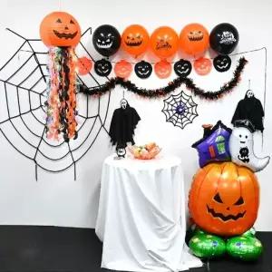 해피파티 할로윈 유치원 포토존 6번세트 펌프킨 호일풍선 11종