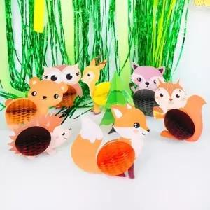 파티 페이퍼 허니컴 세트 동물A세트 생일 데코 장식