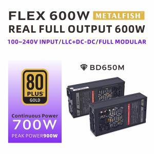 METALFISH Flex 600W 모듈형 파워 서플라이 소형 1U 컴퓨터 PSU Flex-ATX 500W ITX 컴팩트 미니 PC POS AIO
