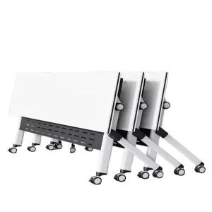 강의실 폴딩책상 접이식 이동형 바퀴 회의용 연수 학원 교육 세미나 캐스터 데스크