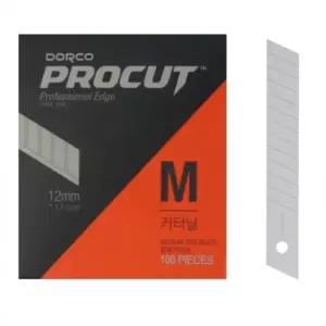 카터 커터 칼날 산업 포장용 중형 M 100개입 포장칼 문구칼