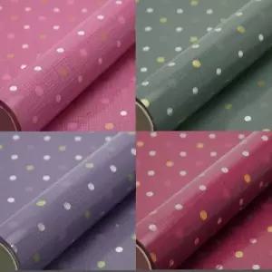 비닐 증착 롤포장지 선물포장 -메쉬도트 (대)