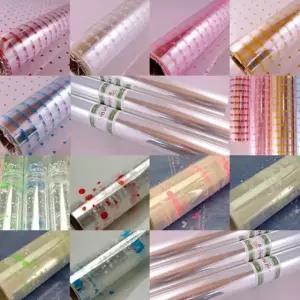 투명 OPP 롤포장지 무지 하트 포유 책표지 선물포장