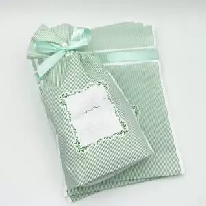 리본 선물포장 봉투 답례품 구디백 민트 ST 50매