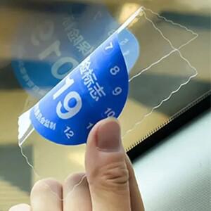 3x 자동차 세금 디스크 홀더 보험 스티커 찢어지지 않는 가방 연간 검사 외부 액세서리 앞 유리 ESD