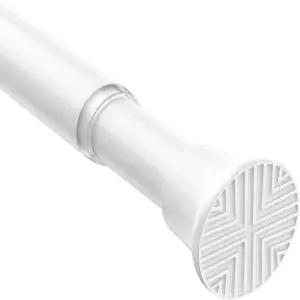 시셀바 스프링 텐션 커튼봉 32-76인치 조절식 확장형 드릴링 없음 창문 출입구 주방 흰색