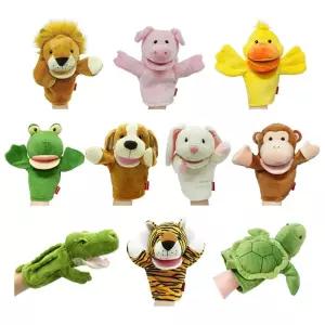 말하는손인형 10종 동물형 역할극 세트 1P