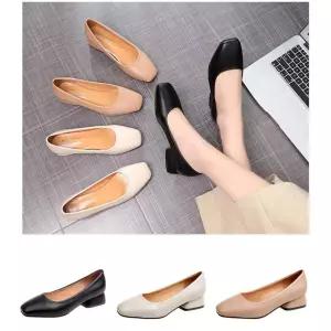 승무원 발안아픈 펌프스 굽낮은 여성구두 단화 말랑 깔끔 웨딩홀
