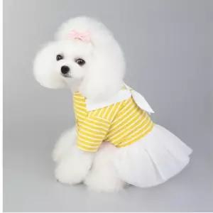 소형견 강아지원피스 리본 스커트 애견옷 댕댕이 치와와 패션 XL
