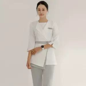 피부가운 작업복 의상 여성용 단정한 스파