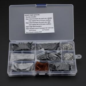 [호환품]전문 이발사용 가위 수리 키트 교체 액세서리 고무 범퍼 멀티 사이즈 헤어 1 세트