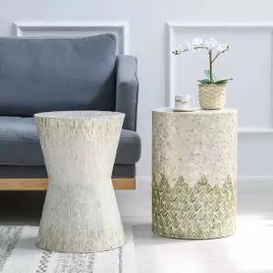 자개 스툴 커피 코너 침실 북유럽 라운지 테이블 날개잎 색조개 테이블103537