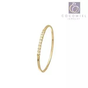 일자 큐빅 금반지 골드링 패션 14K R-13