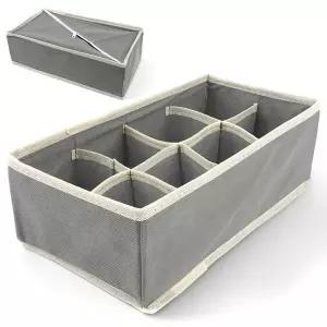 속옷 양말 정리함 8칸 그레이 수납함 보관함 수납 여성속옷정리함