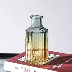 유리화병 소품샵 유리꽃병 꽃병 세로 인테리어 빈티지 스트라이프