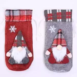 귀여운 산타 캐릭터 와인커버 선물포장 병주머니