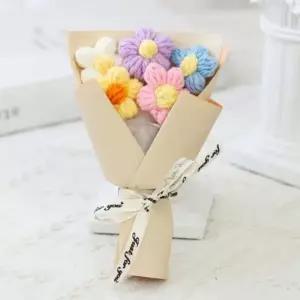 꽃다발 인형 미니 뜨개 조화 졸업식 선물