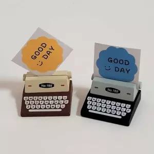 귀여운 타자기 메모꽂이 종이스탠드 카페인테리어
