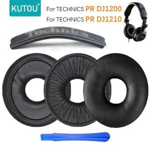 [호환품]KUTOU 교체용 이어 패드 쿠션 Technics PR DJ1200 헤드폰 소프트 폼 스폰지 커버 헤드셋 헤드밴드