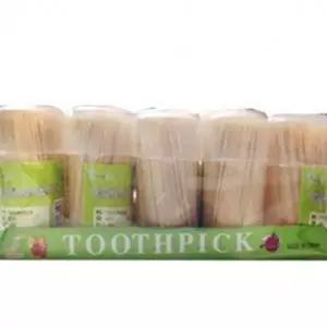이쑤시개 요지 식탁용 대나무 가는 원형통 개별포장