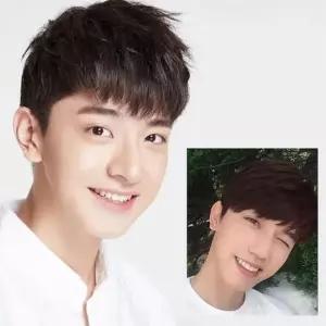 남자부분가발 앞머리 남성 부분 가발 헤어라인 네츄럴 헤어 똑딱이