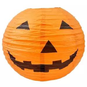 할로윈 종이등 35cm 오렌지호박 할로윈파티 장식