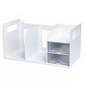 책상정리 파일랙 수납정리함 흰색