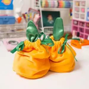 할로윈사탕호박주머니(고급형) 오렌지가방 귤 호박