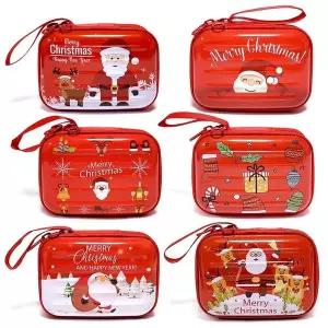크리스마스 사각 틴케이스(6개)