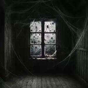 할로윈장식현수막(거미줄창문)