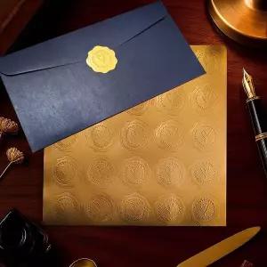 카드봉투스티커(골드1장25개입)