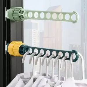 옷걸이 틈새 공간활용 창틀 빨래건조대 8구 여행용