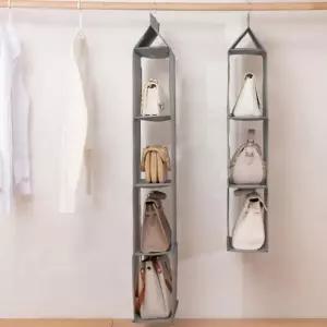 가방 정리대 수납 걸이형 메쉬 보관함 드레스룸 정리함