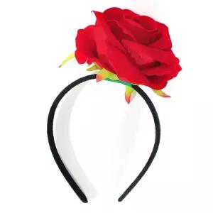 리얼장미꽃머리띠(대형)