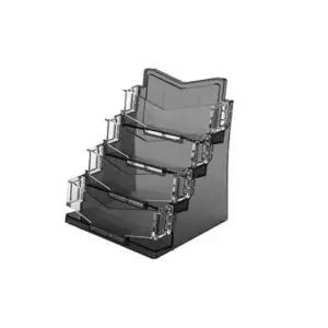 명함카드정리함 명함케이스 책상명함함 블랙 4단 110x101x120mm